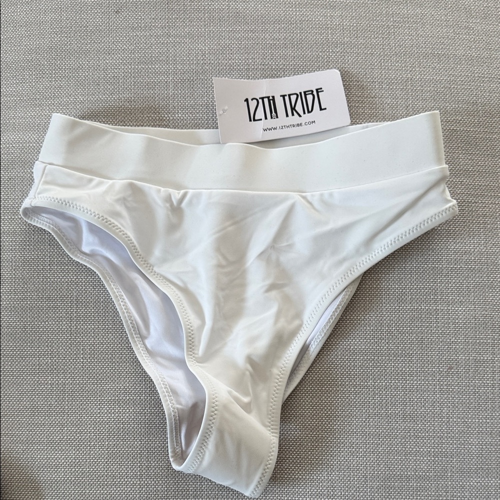 12th Tribe Charmed White Bikini Bottom - Picture 4 of 6